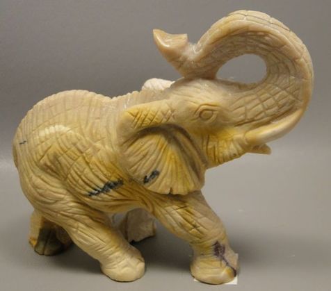 Careved Jasper Elephant