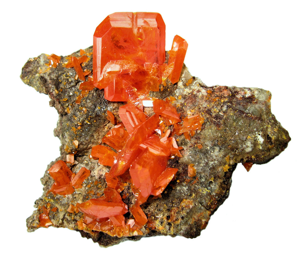 Red Wulfenite stone