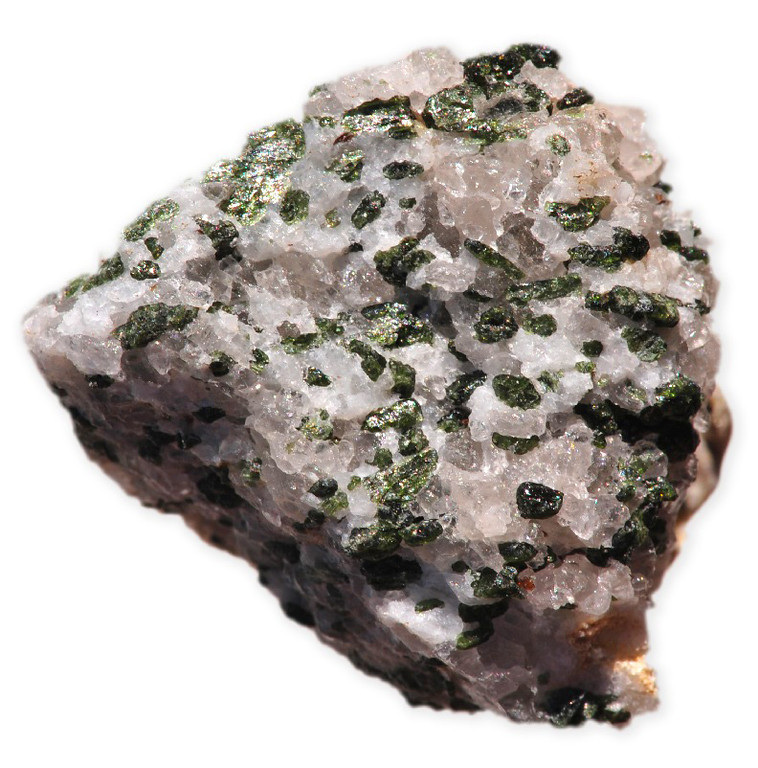 Green Sanidine-Pyroxene stone