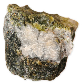 Forsterite stone from olivine mineral family 