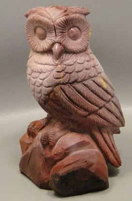 Carved Jasper Owl