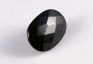 Faceted Schorl, black variety of tourmaline family