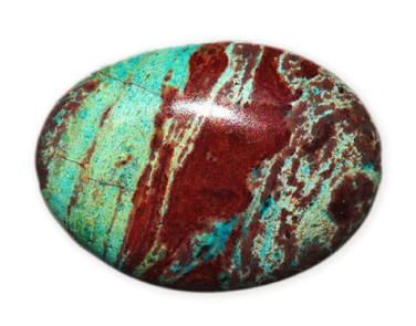 Polished Red-Green Opal 